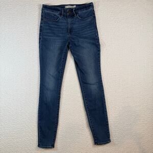 Athleta Jeans Womens 4 Sculptek Ultra Skinny Pants Stretch Denim Medium Wash Mid